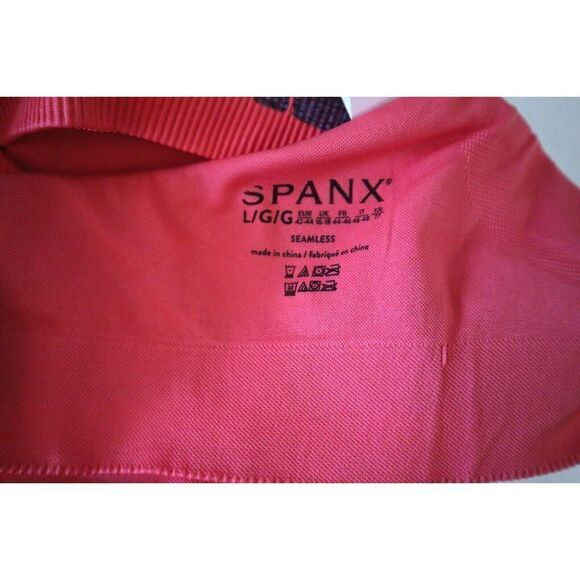Spanx 50284R Women's Sz Large Spacedye Coral Punch Seamless Sculpt Sports Bra - Picture 5 of 7